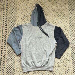 Rhode Island Two-Toned grey hoodie